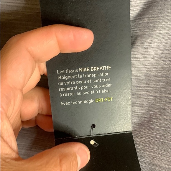 NWT Nike Gray Dri-FIT Long Sleeve Shirt - Picture 6 of 10